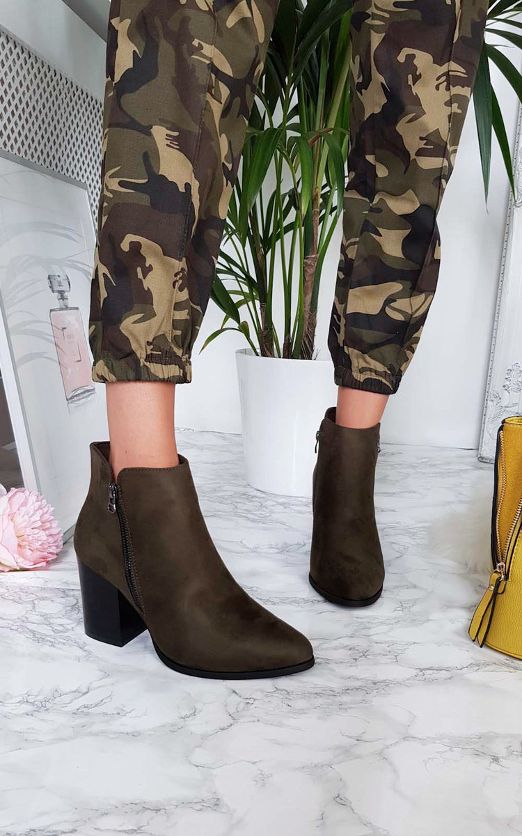 Dolly Faux Suede Pointed Boots Thumbnail