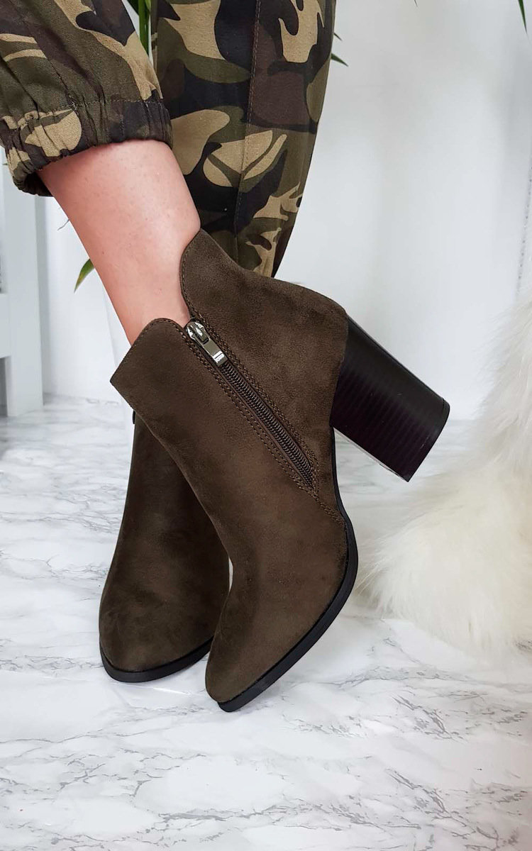 Dolly Faux Suede Pointed Boots Thumbnail Dolly Faux Suede Pointed Boots Thumbnail