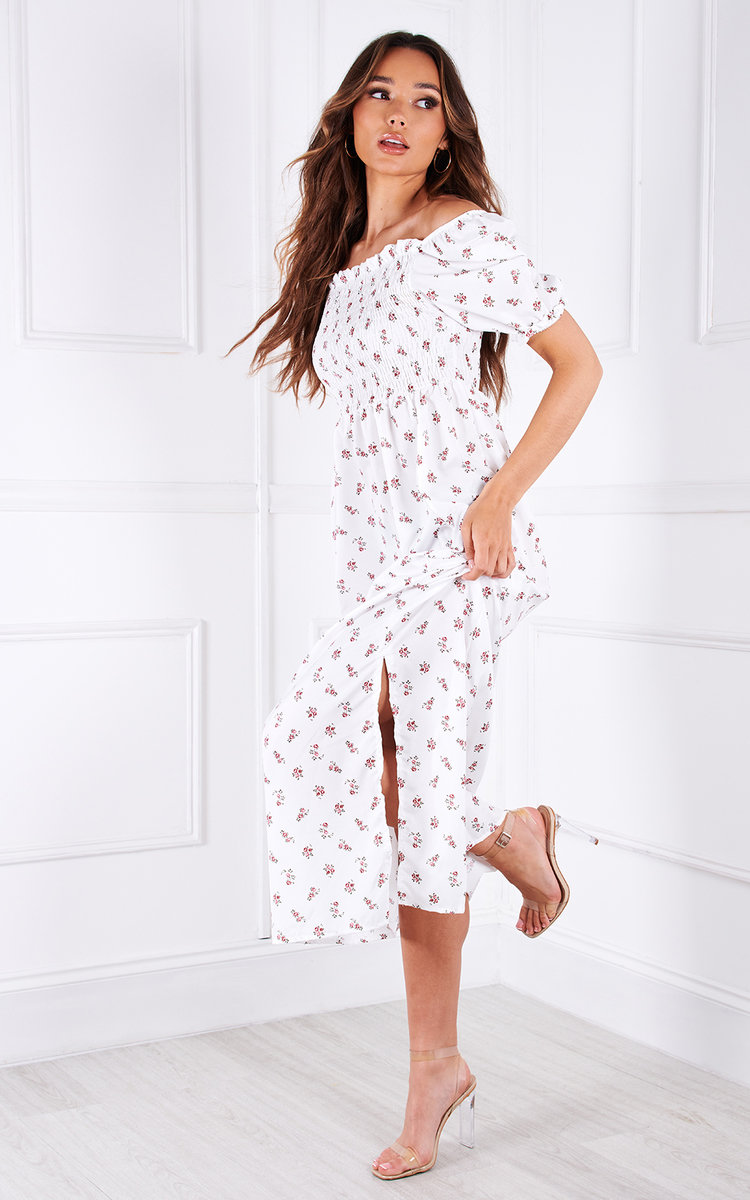 Kylie Floral Midi Dress Thumbnail Kylie Floral Midi Dress Thumbnail