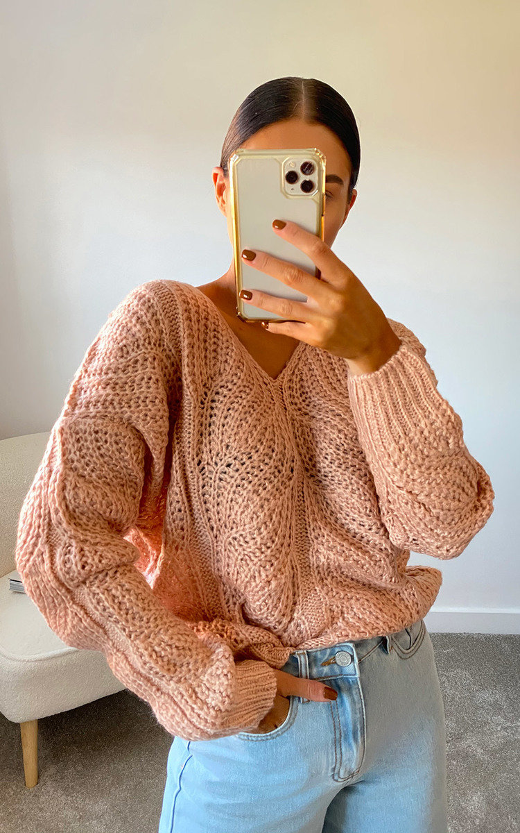 baggy knitted jumper