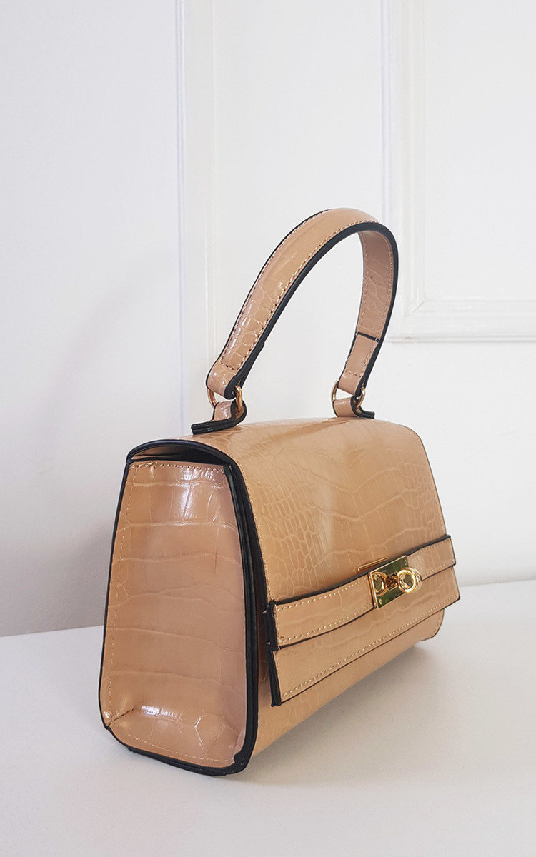 Elara Croc Print Handbag Thumbnail Elara Croc Print Handbag Thumbnail