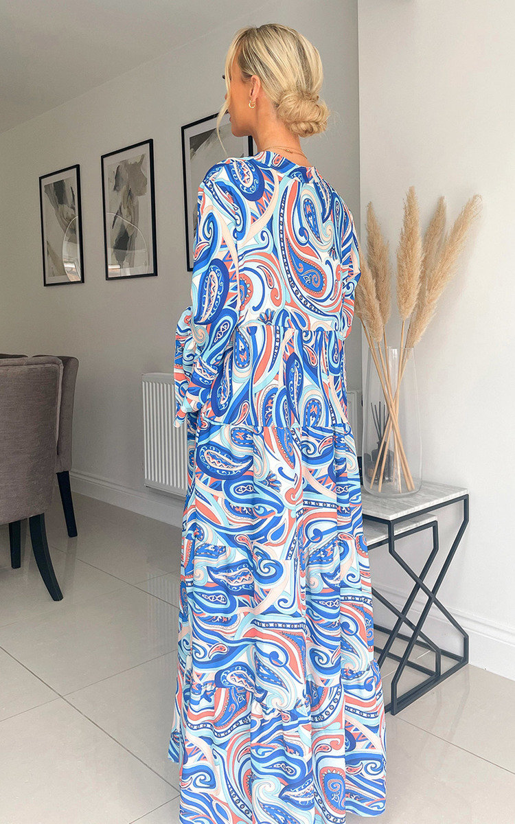 Eliana Printed Maxi Dress Thumbnail