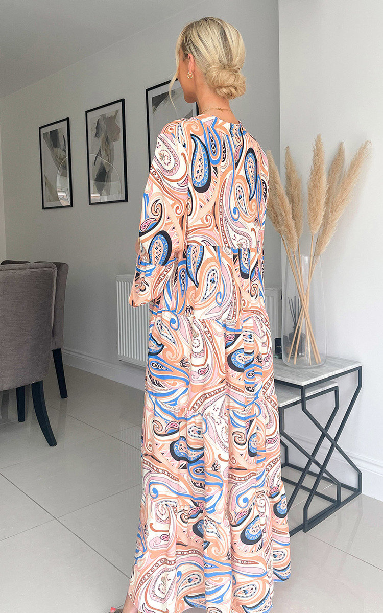 Eliana Printed Maxi Dress Thumbnail