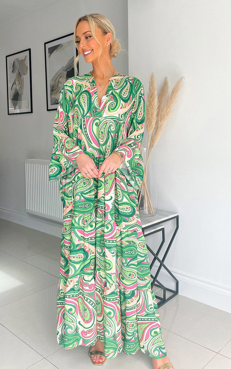 Eliana Printed Maxi Dress Thumbnail Eliana Printed Maxi Dress Thumbnail