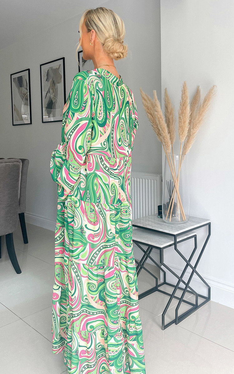 Eliana Printed Maxi Dress Thumbnail