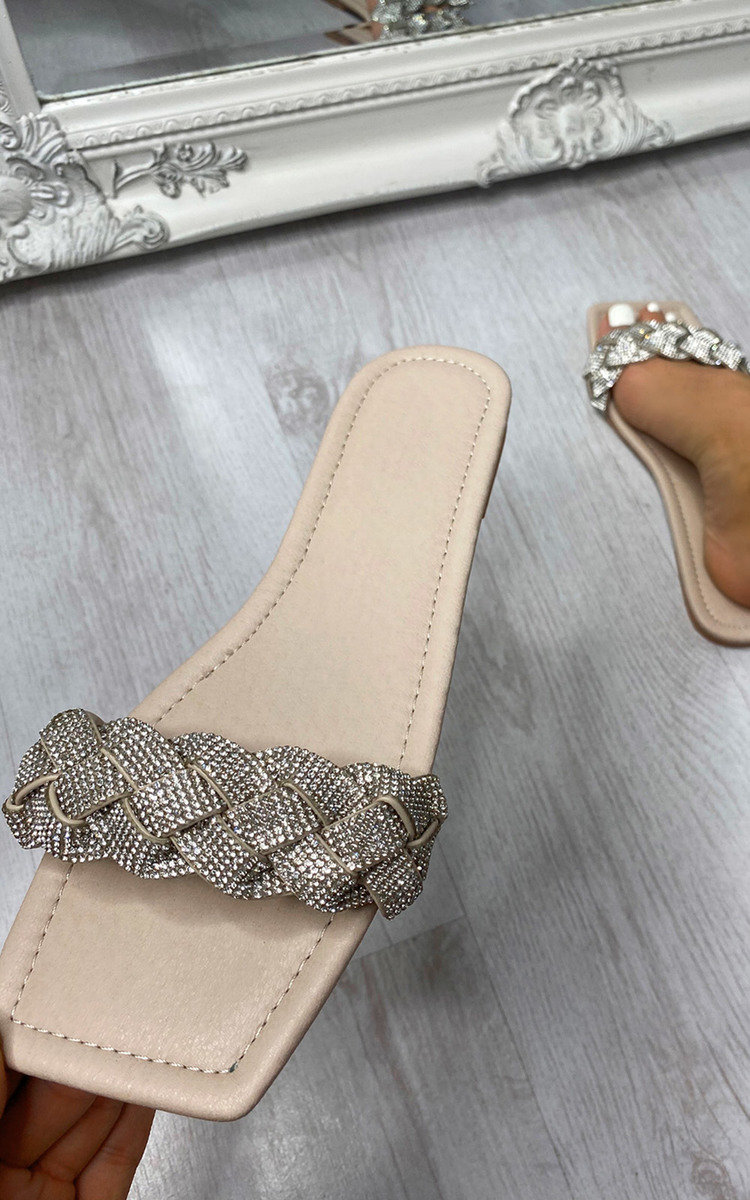Eliza Diamante Woven Sliders Thumbnail Eliza Diamante Woven Sliders Thumbnail