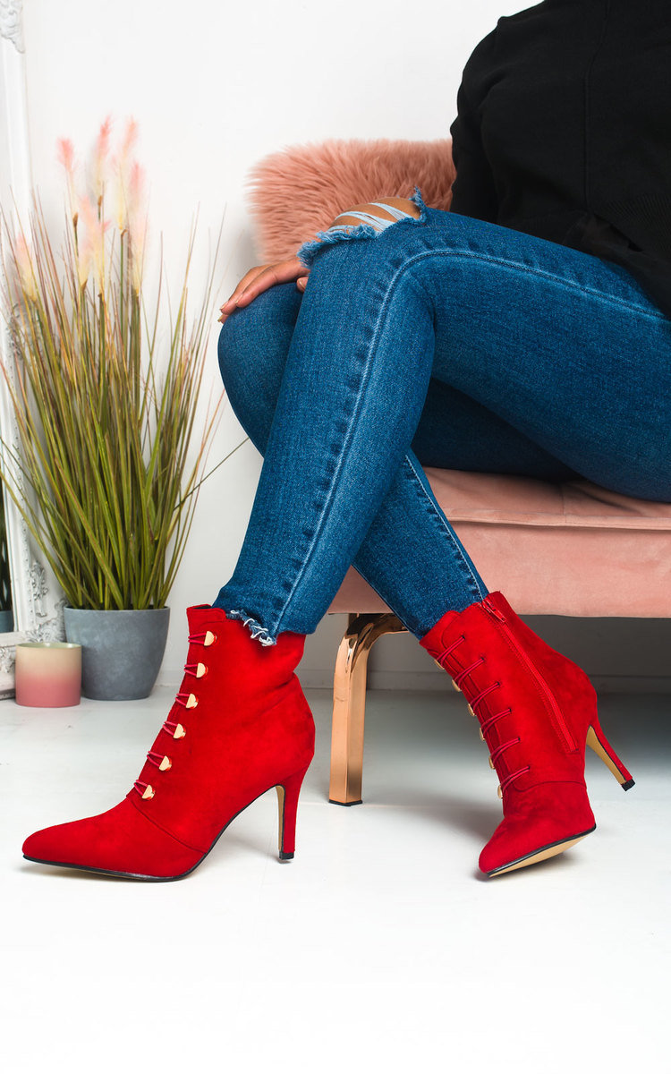 Ella Corset Lace Up Heeled Boots Thumbnail Ella Corset Lace Up Heeled Boots Thumbnail