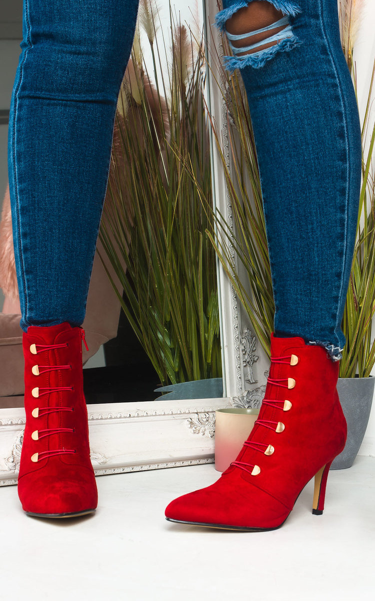 Ella Corset Lace Up Heeled Boots Thumbnail Ella Corset Lace Up Heeled Boots Thumbnail