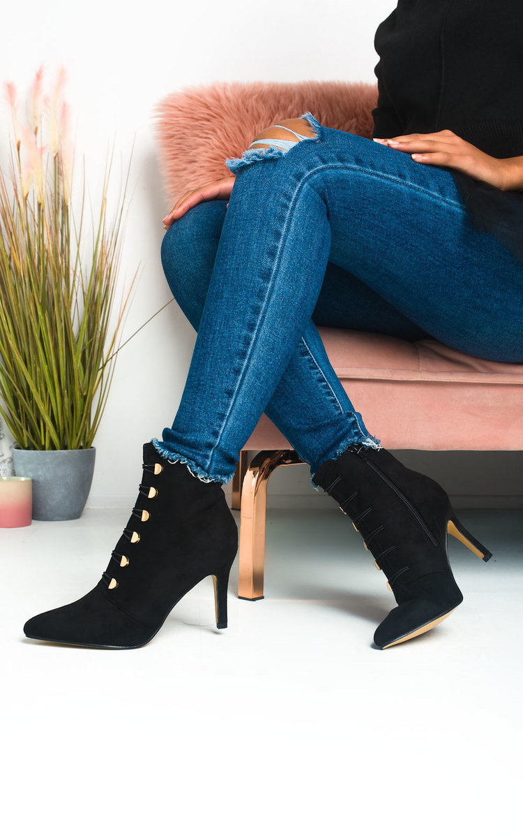 Ella Corset Lace Up Heeled Boots Thumbnail Ella Corset Lace Up Heeled Boots Thumbnail