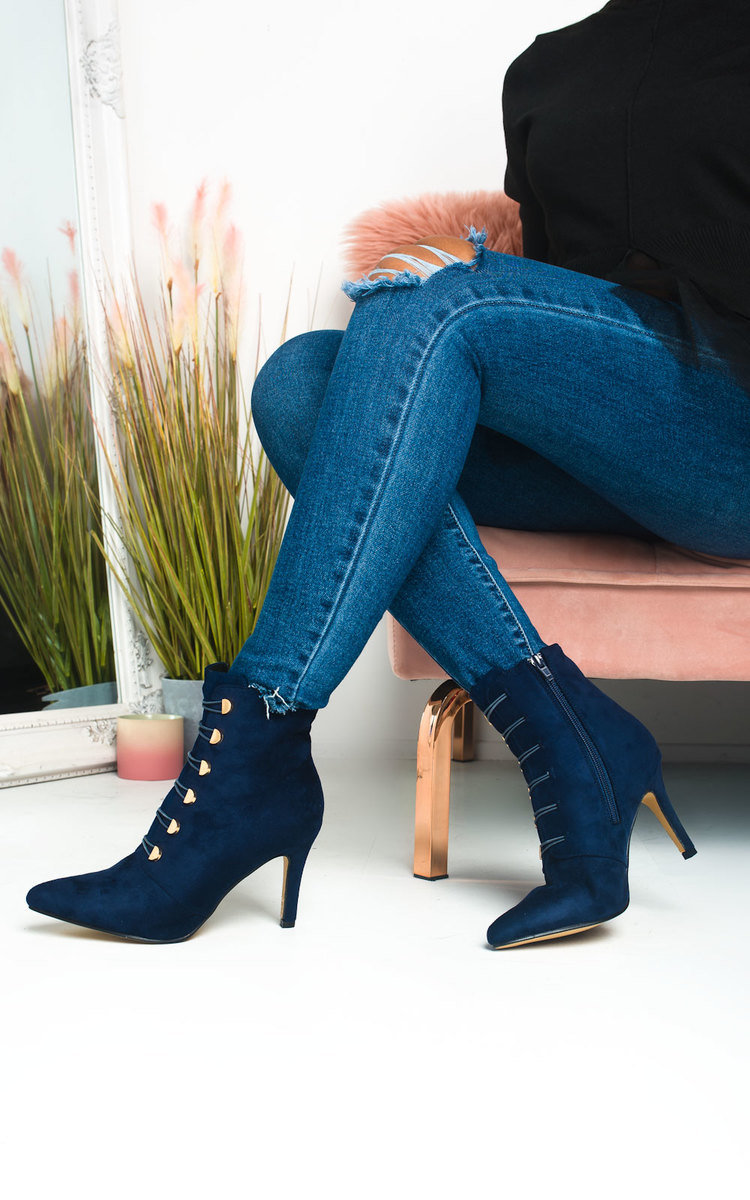 Ella Corset Lace Up Heeled Boots Thumbnail Ella Corset Lace Up Heeled Boots Thumbnail