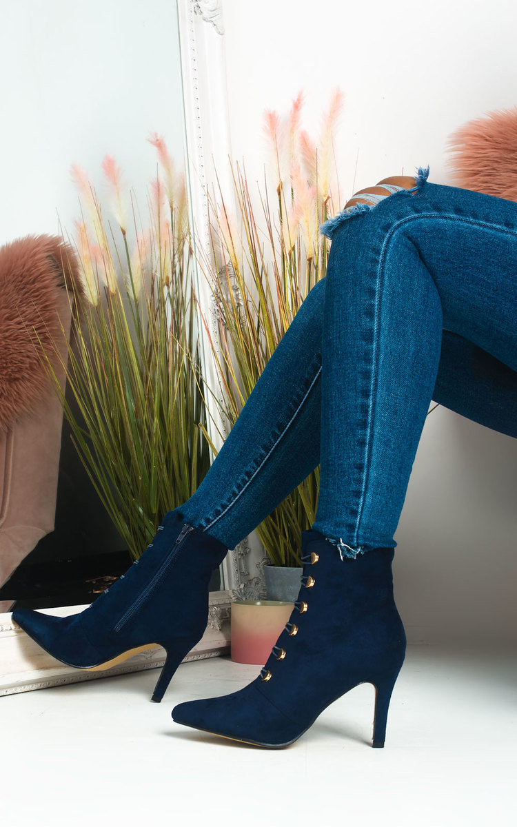 Ella Corset Lace Up Heeled Boots Thumbnail Ella Corset Lace Up Heeled Boots Thumbnail