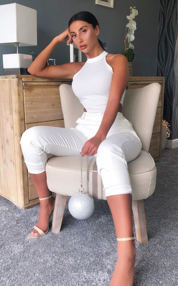 Ella Racerback Basic Ribbed Bodysuit Thumbnail Ella Racerback Basic Ribbed Bodysuit Thumbnail