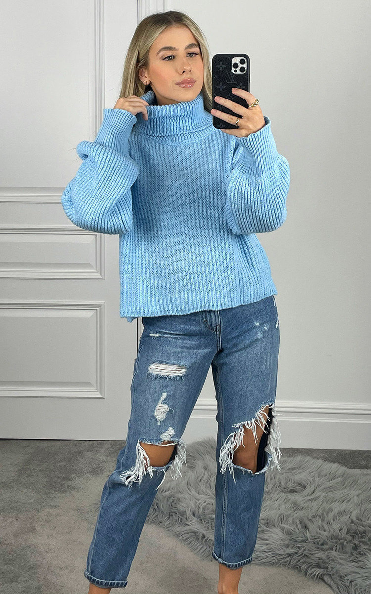 Ellen High Neck Chunky Knitted Jumper