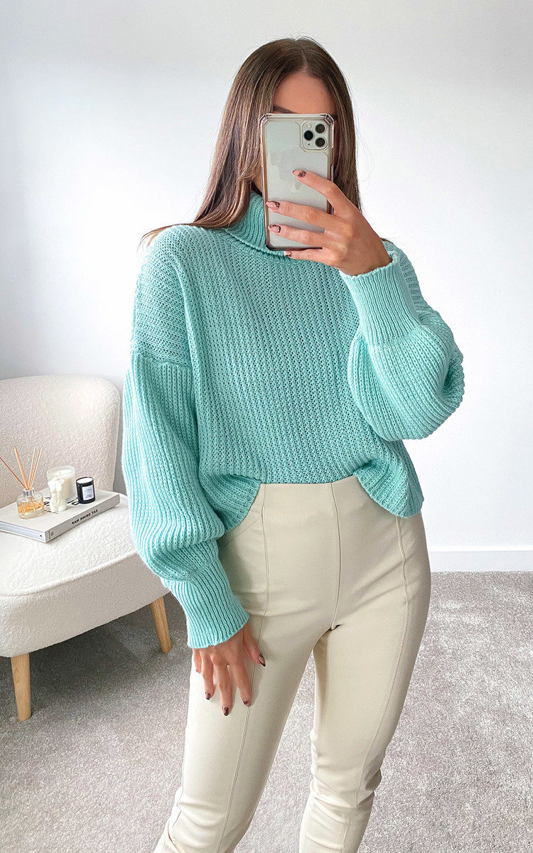 Ellen High Neck Chunky Knitted Jumper