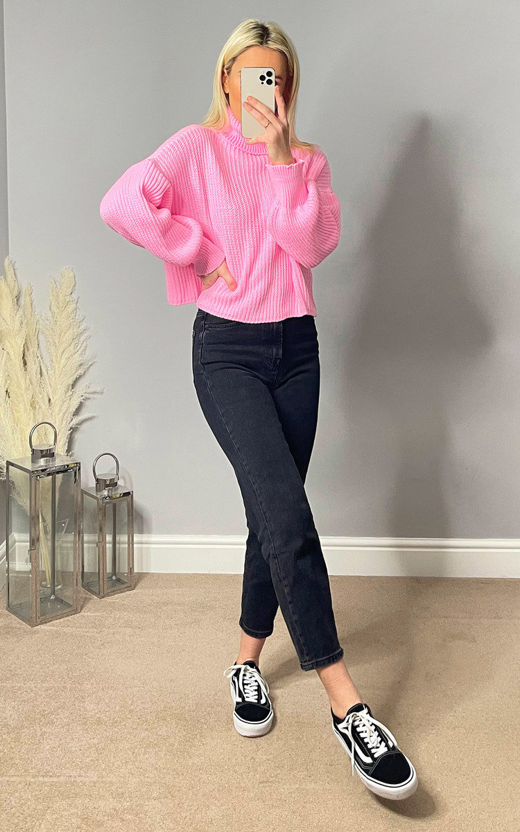 Ellen High Neck Chunky Knitted Jumper