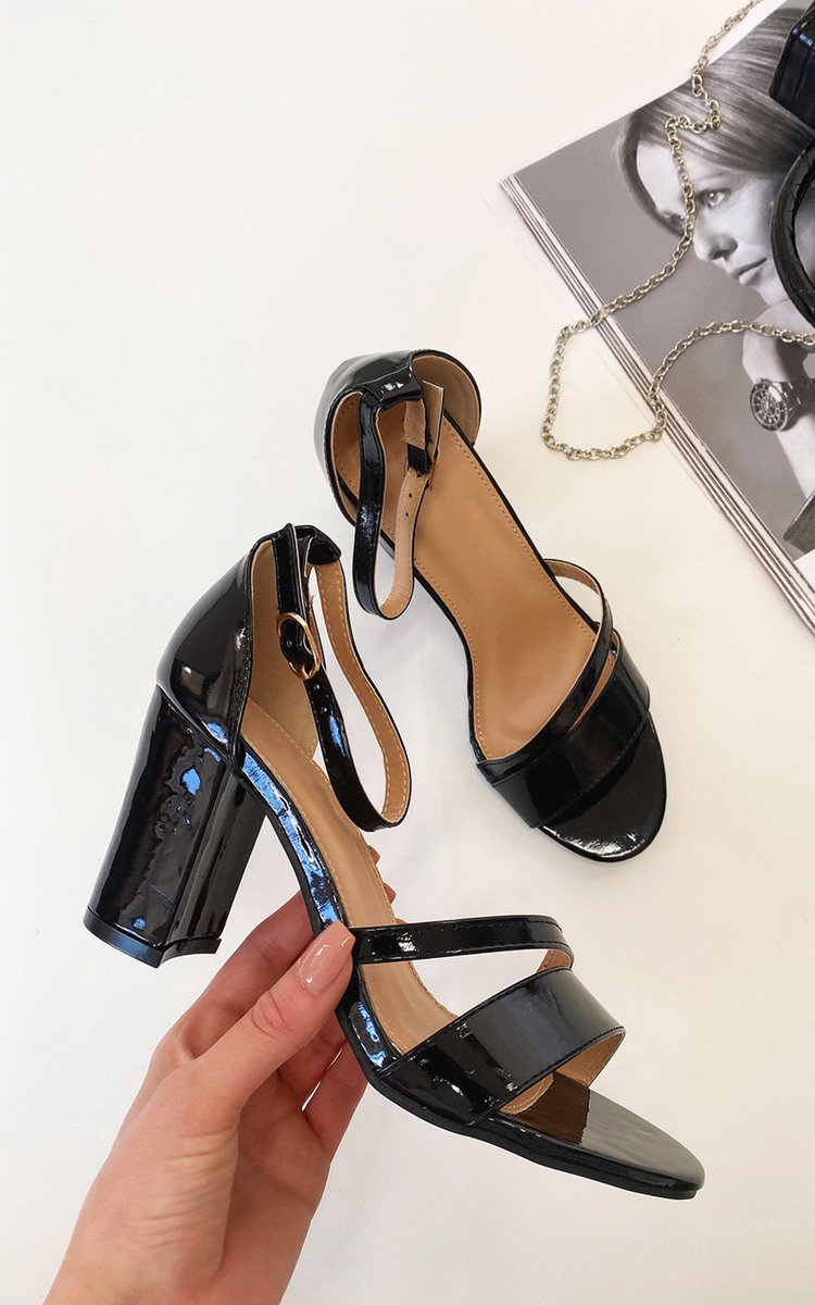 Emelia Lace Up Block High Heel Emelia Lace Up Block High Heel