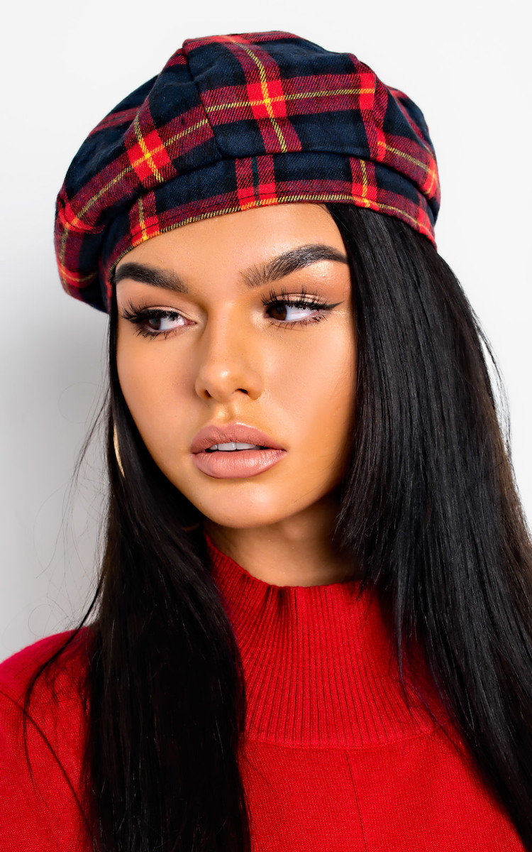 Emilia Tartan Beret Hat