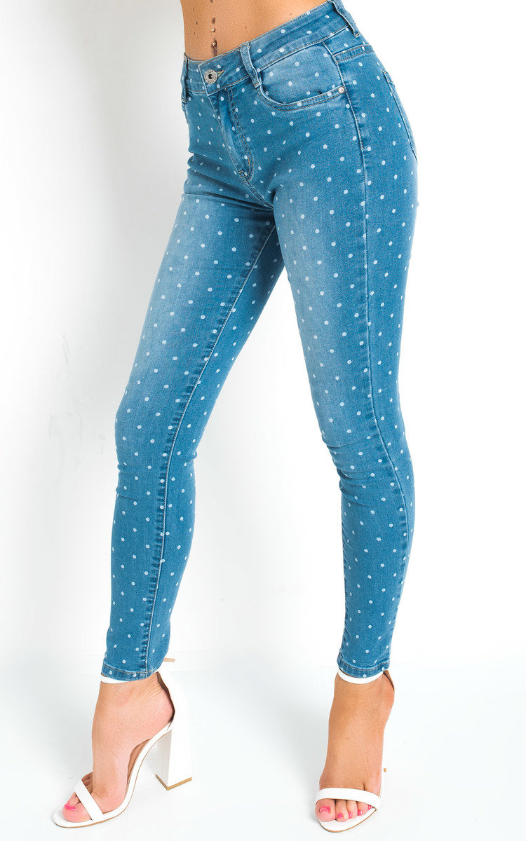 Emma Skinny Polka Dot Jeans Thumbnail