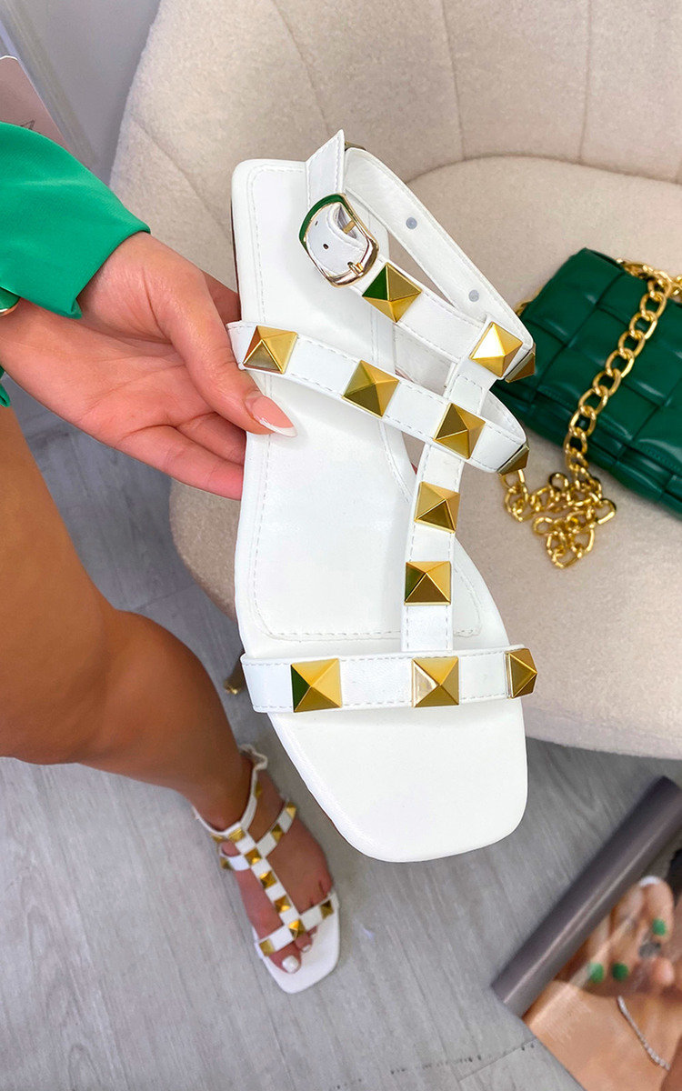 Emma Studded Buckle Sandals Thumbnail