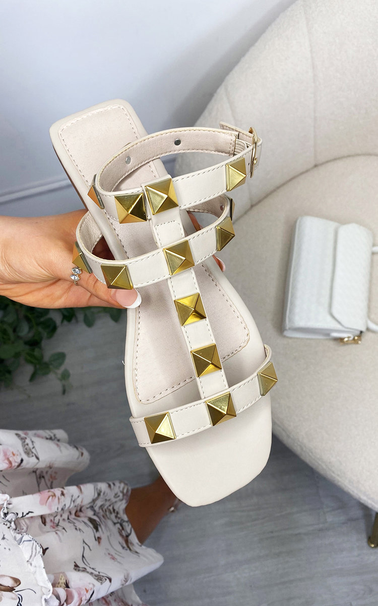 Emma Studded Buckle Sandals Thumbnail