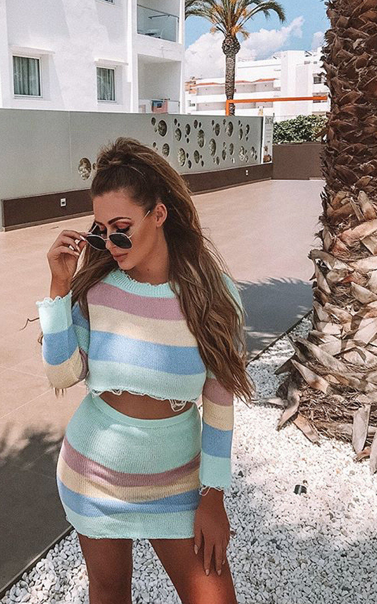 Emmie Stripe Knitted Co-ord Thumbnail Emmie Stripe Knitted Co-ord Thumbnail