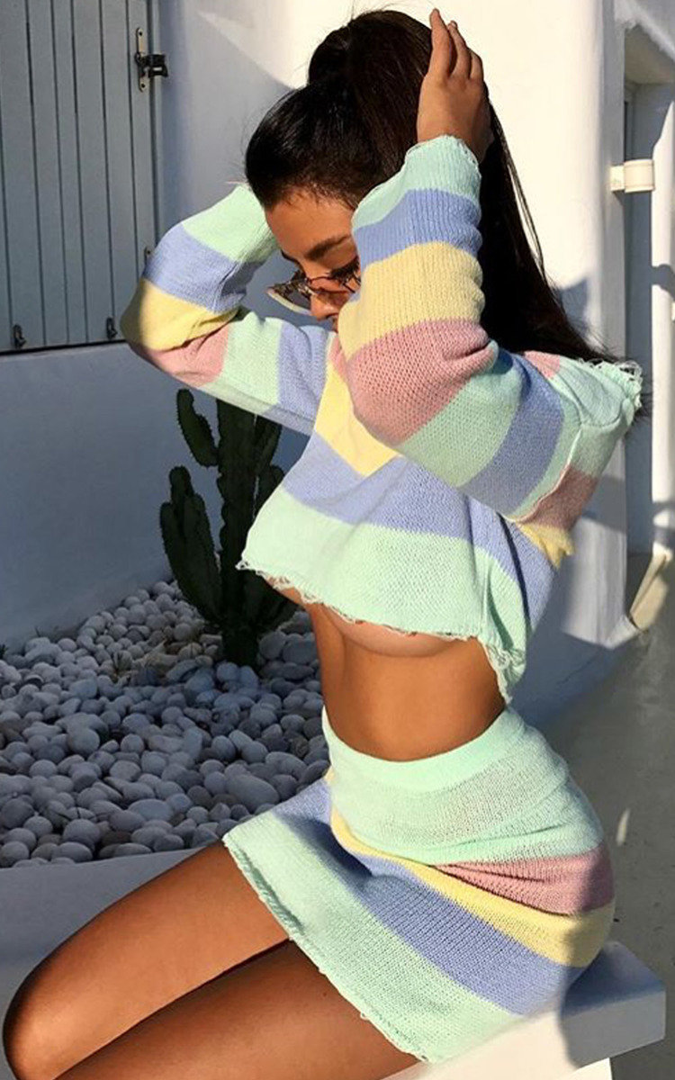 Emmie Stripe Knitted Co-ord Thumbnail Emmie Stripe Knitted Co-ord Thumbnail