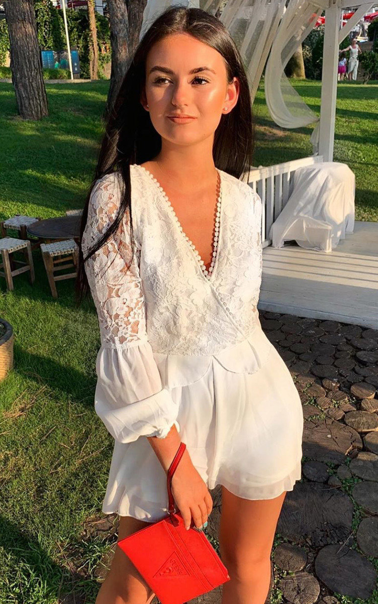 Erim Crochet Lace Backless Playsuit Thumbnail Erim Crochet Lace Backless Playsuit Thumbnail