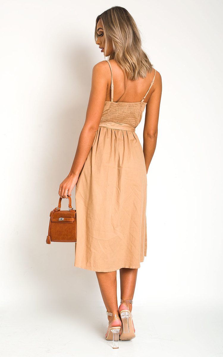 Erin Button Up Tie Dress Thumbnail Erin Button Up Tie Dress Thumbnail