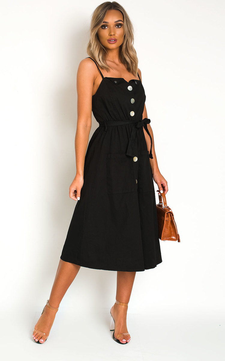 Erin Button Up Tie Dress Thumbnail Erin Button Up Tie Dress Thumbnail