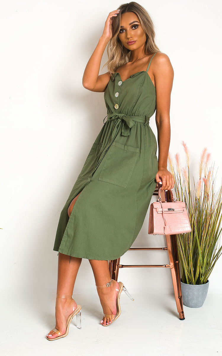 Erin Button Up Tie Dress Thumbnail Erin Button Up Tie Dress Thumbnail