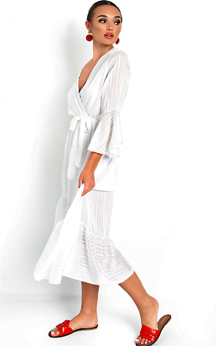 Etta Shimmer Frill Maxi Dress Thumbnail Etta Shimmer Frill Maxi Dress Thumbnail