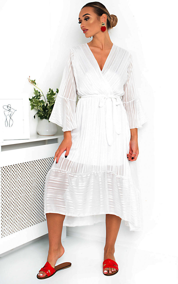 Etta Shimmer Frill Maxi Dress Etta Shimmer Frill Maxi Dress