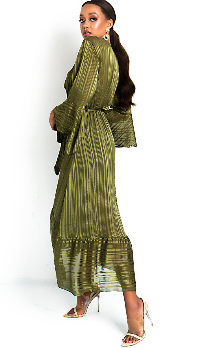 Etta Shimmer Frill Maxi Dress Thumbnail Etta Shimmer Frill Maxi Dress Thumbnail