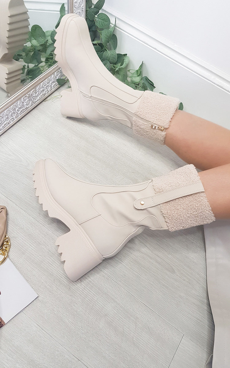 Eva Faux Leather Zip Up Ankle Boots Thumbnail Eva Faux Leather Zip Up Ankle Boots Thumbnail