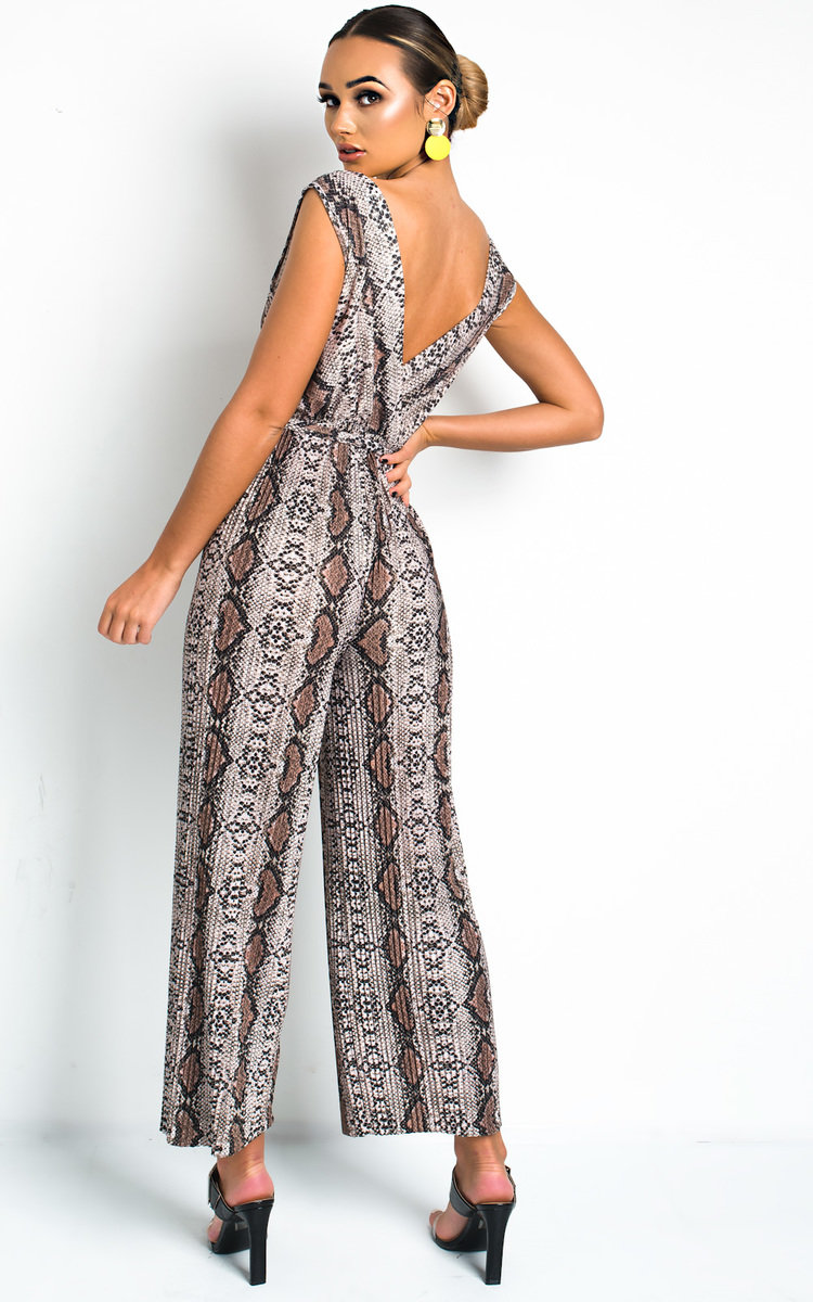 Fae Sleeveless Tie Slinky Jumpsuit Thumbnail Fae Sleeveless Tie Slinky Jumpsuit Thumbnail