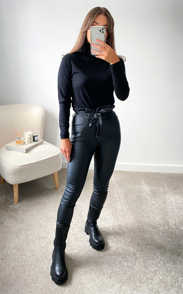 Farrah Faux Leather Paperbag Trousers Thumbnail Farrah Faux Leather Paperbag Trousers Thumbnail
