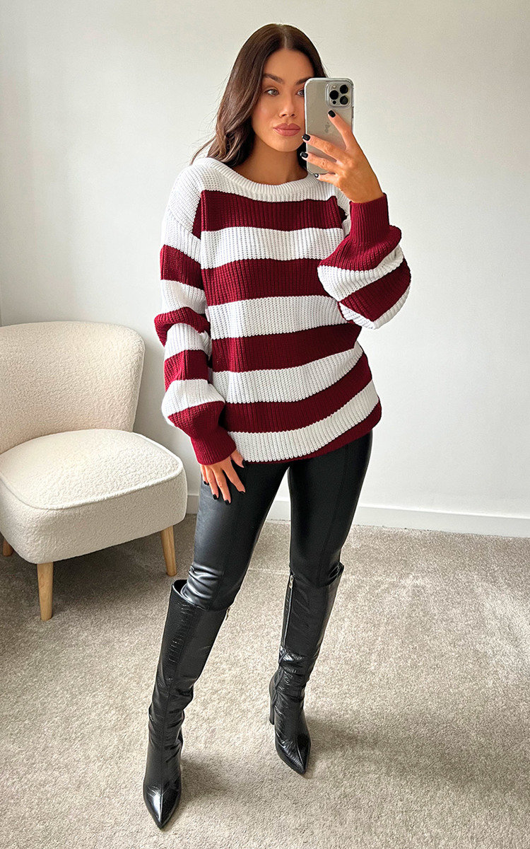 Faye Oversized Stripe Jumper Thumbnail