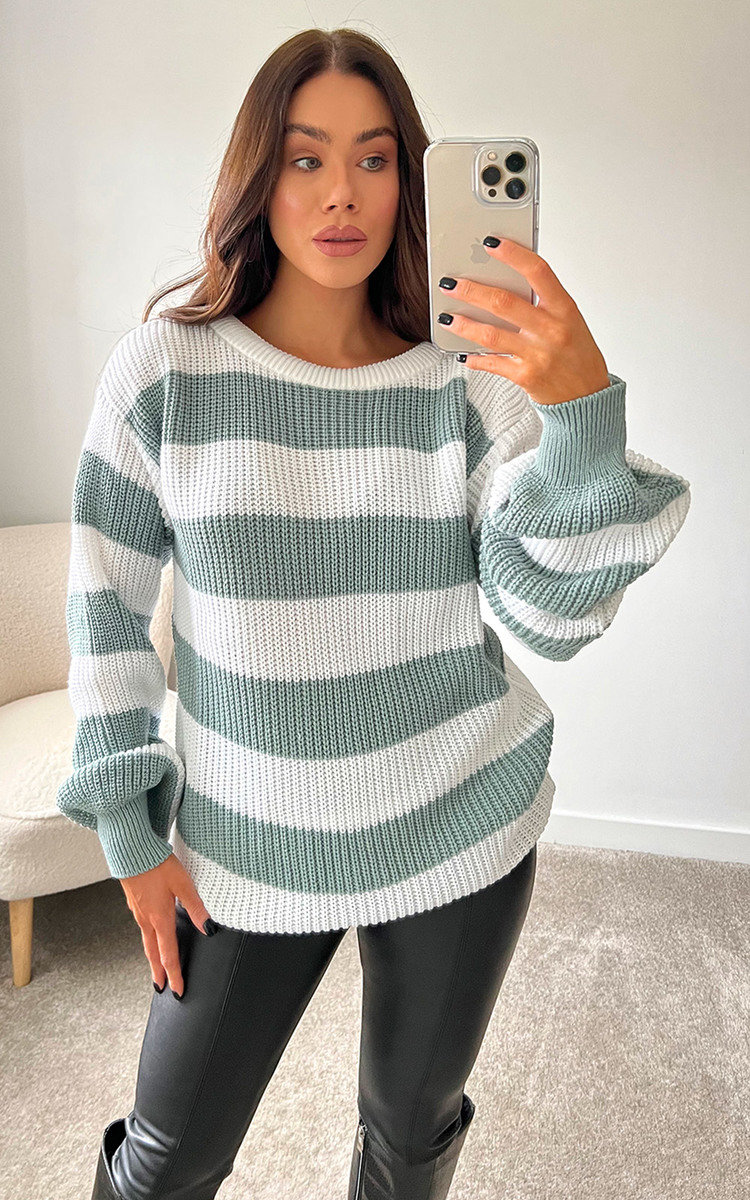 Faye Oversized Stripe Jumper Thumbnail