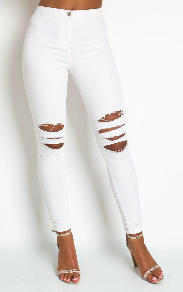 Fifi Ripped Knee Skinny Jeans Thumbnail