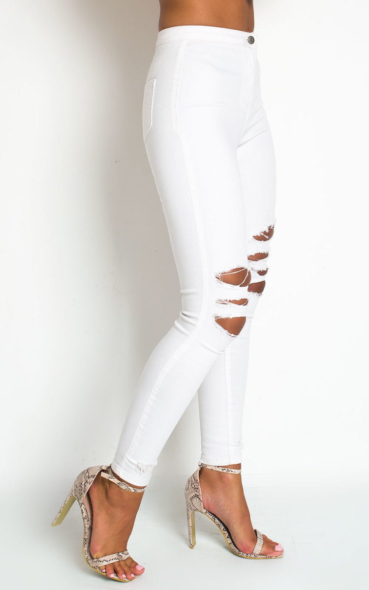 Fifi Ripped Knee Skinny Jeans Thumbnail Fifi Ripped Knee Skinny Jeans Thumbnail