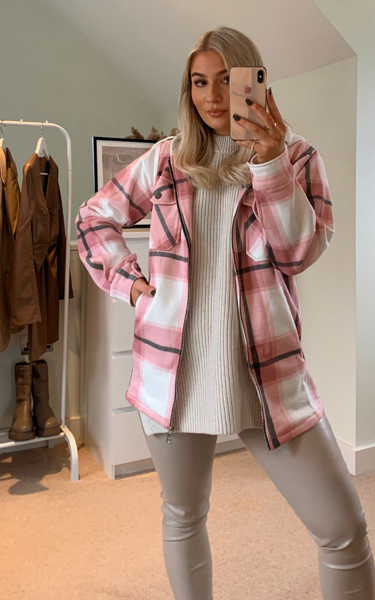 Fliss Checked Hooded Shirt Jacket Thumbnail Fliss Checked Hooded Shirt Jacket Thumbnail