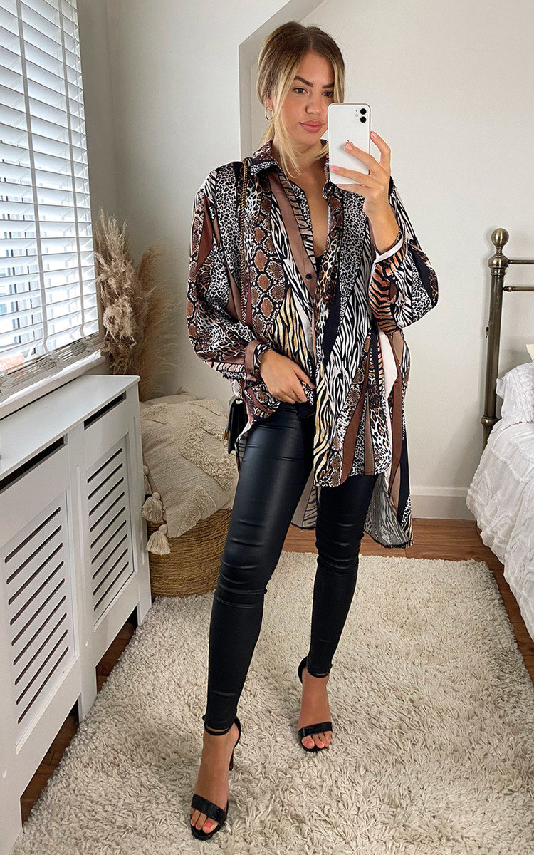 Flo Oversized Printed Shirt Thumbnail