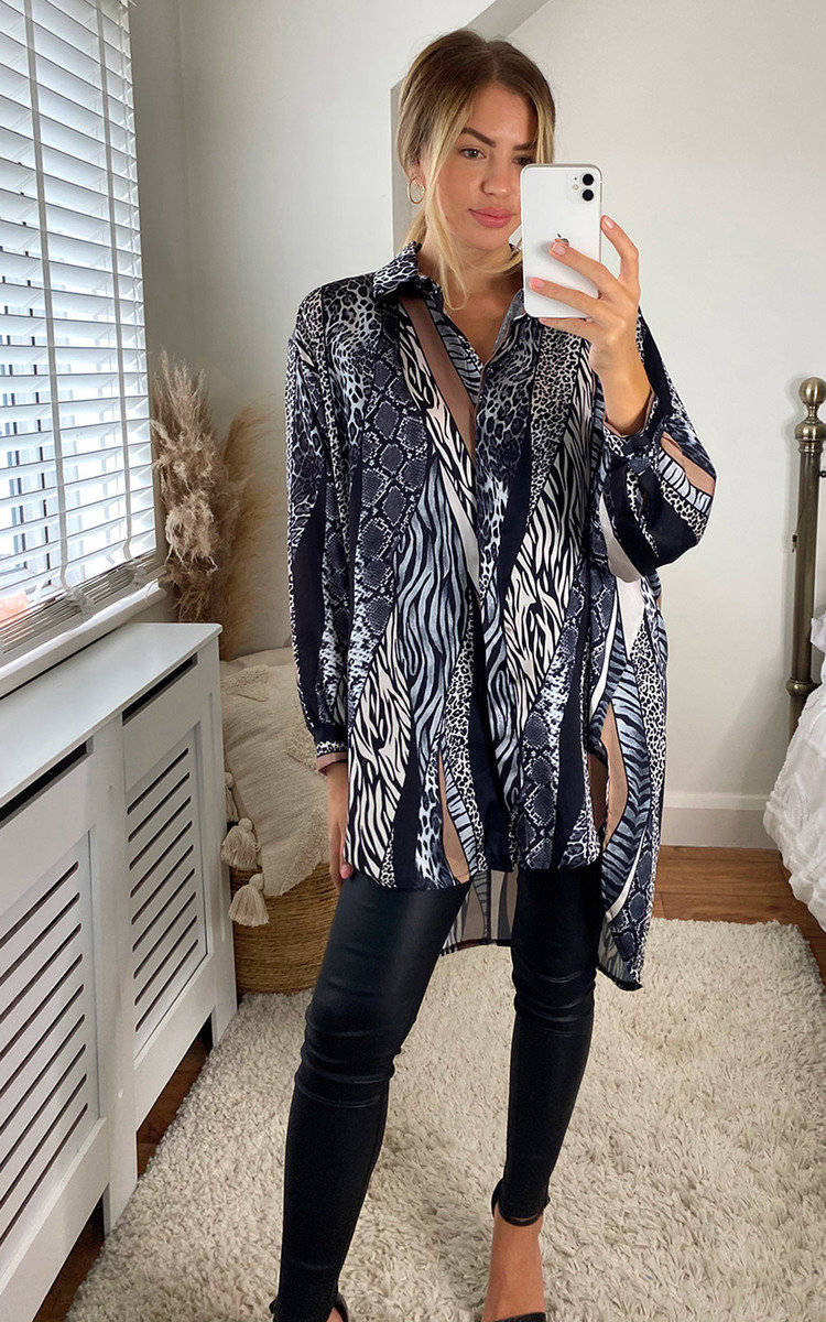 Flo Oversized Printed Shirt Flo Oversized Printed Shirt