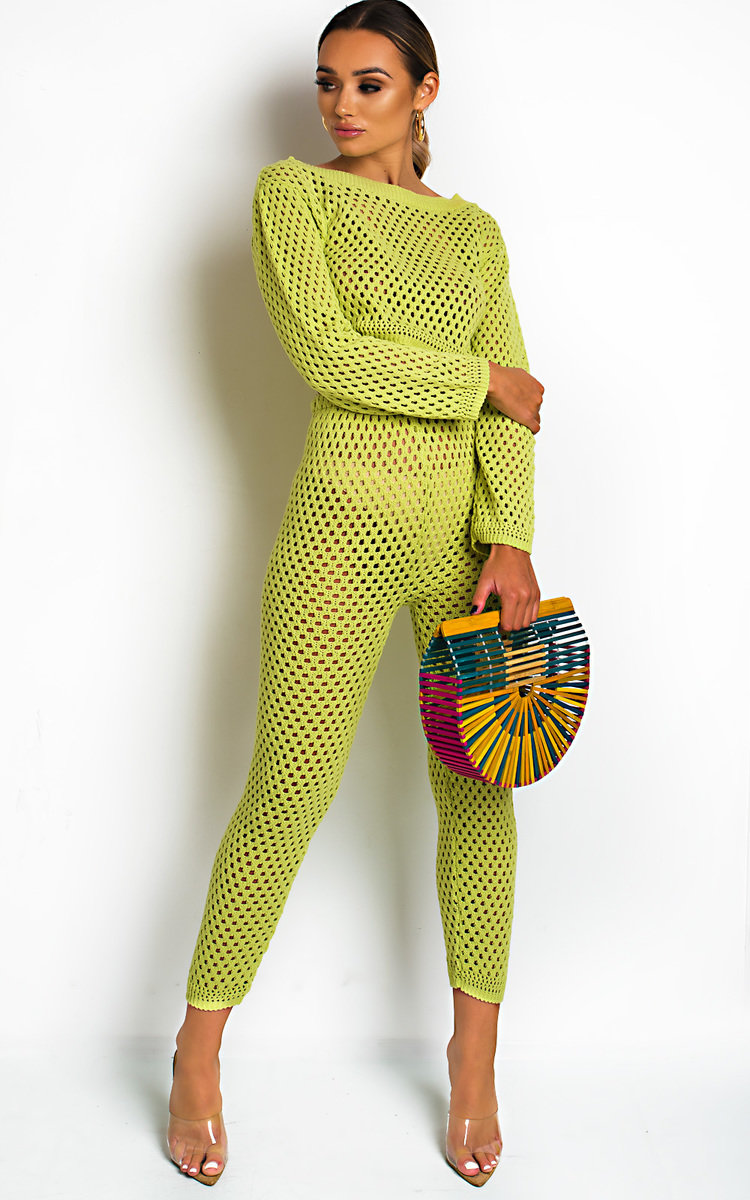 Flora Crochet Lounge Cropped Co-ord Thumbnail Flora Crochet Lounge Cropped Co-ord Thumbnail