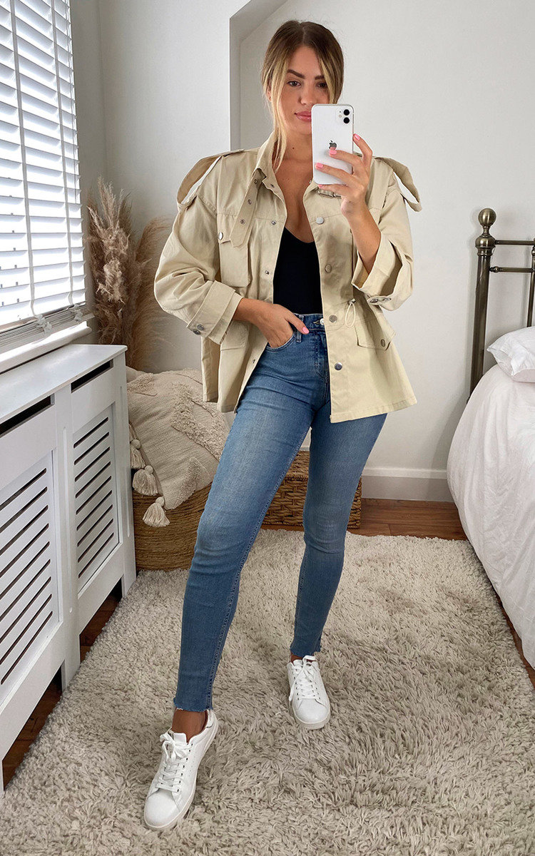 Frankie Belted Oversized Jacket 