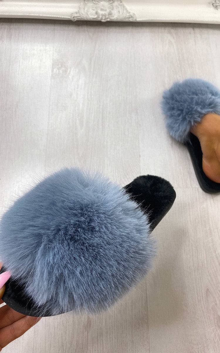 Freda Faux Fur Sliders Thumbnail Freda Faux Fur Sliders Thumbnail
