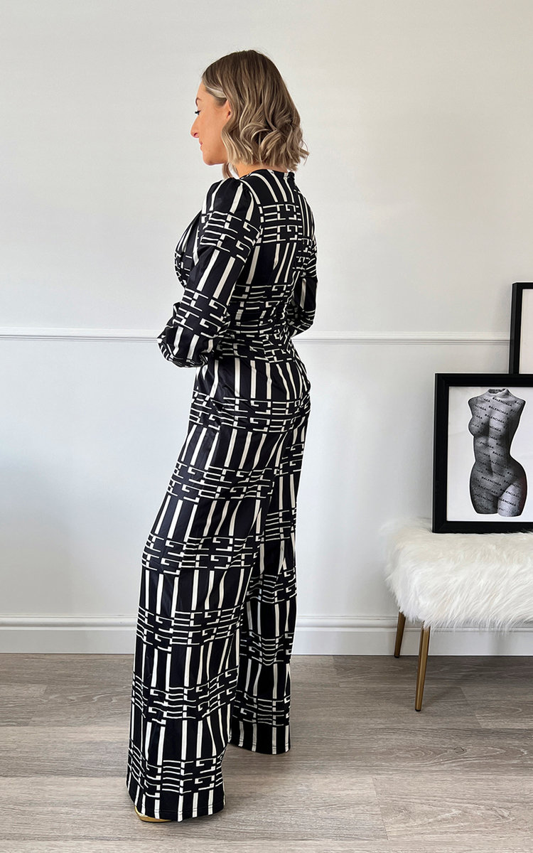 Freda Wide Leg Printed Jumpsuit Thumbnail