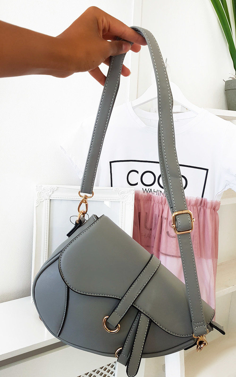 Freja Saddle Bag in Grey ikrush