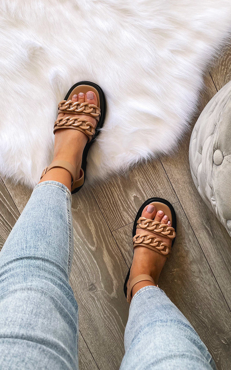 Gabriella Chain Strappy Buckle Sandals Thumbnail Gabriella Chain Strappy Buckle Sandals Thumbnail