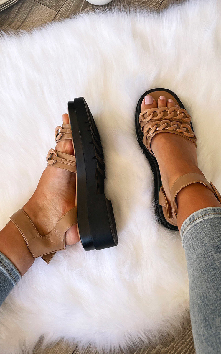 Gabriella Chain Strappy Buckle Sandals Gabriella Chain Strappy Buckle Sandals